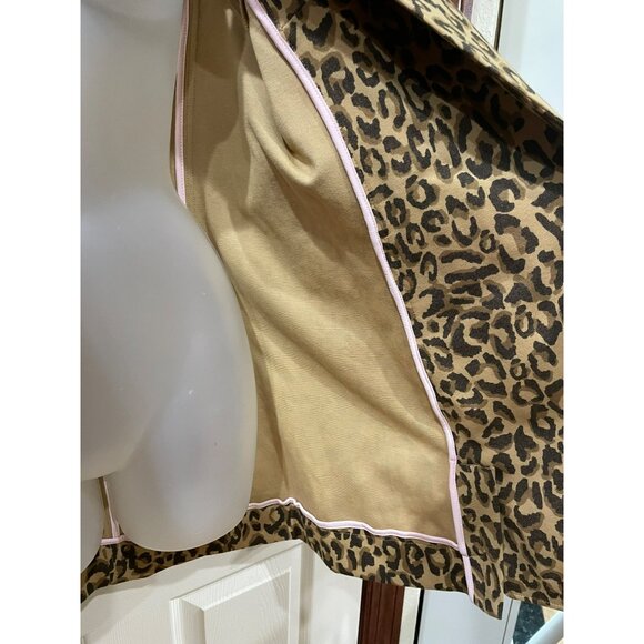 NWT Cabi By Carol Anderson Leopard Print 3/4 Sleeve Jacket M Cotton Blend Womens - Picture 8 of 11